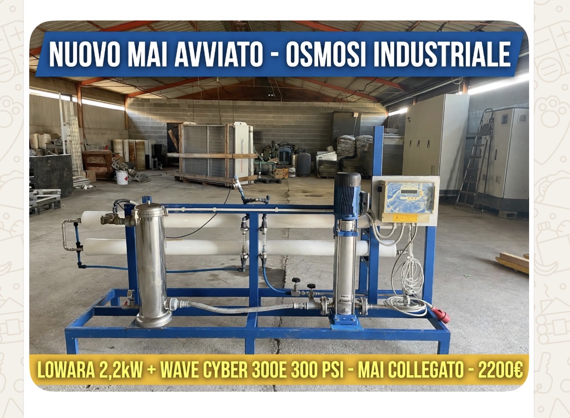 Impianto osmosi inversa nuovo in vendita - foto 1
