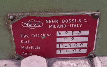 PRESSA OLEODINAMICA NEGRI&BOSSI V6FA in vendita - foto 2