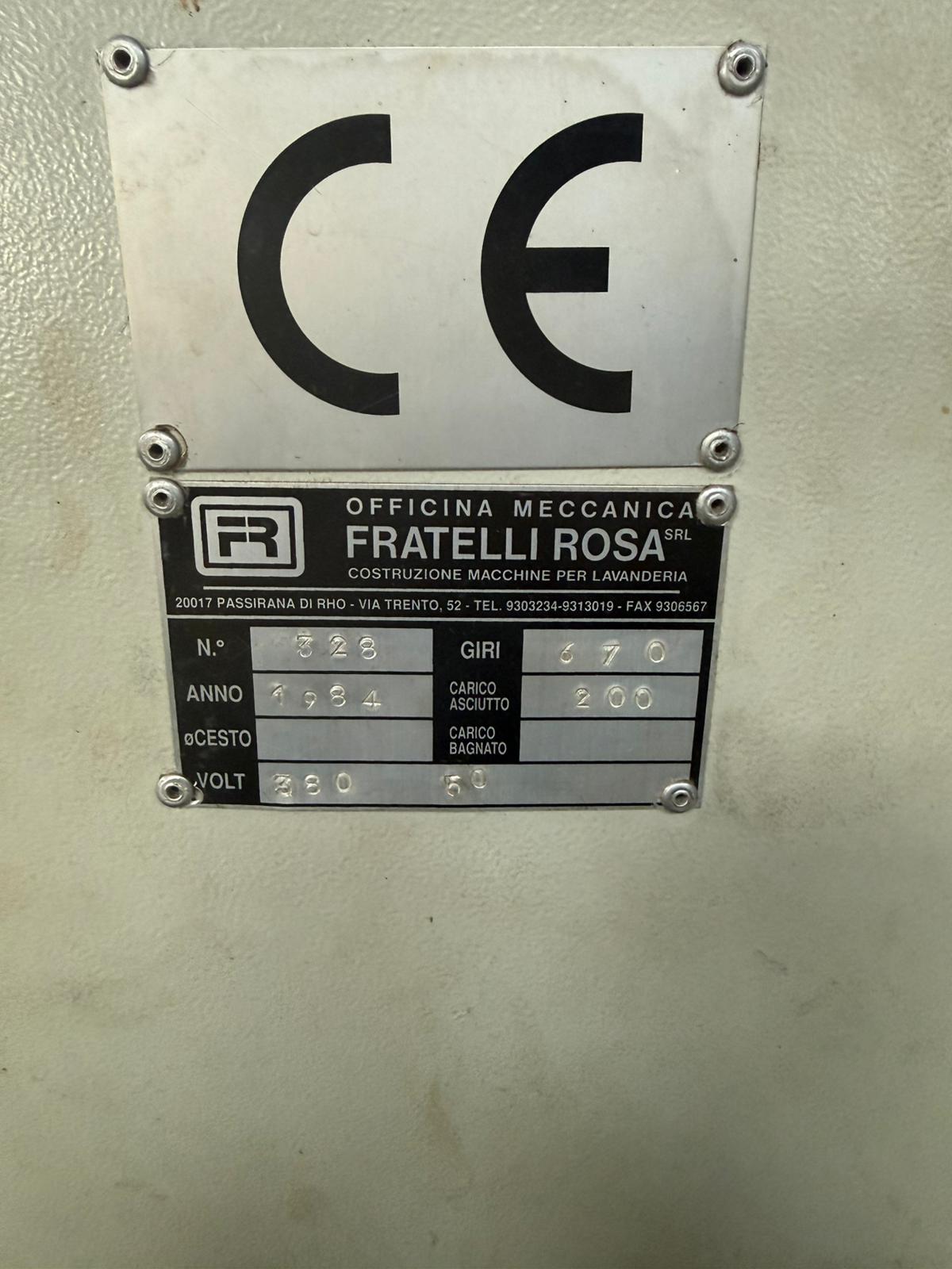 Lavatrice industriale Fratelli Rosa 200 kg  in vendita - foto 10