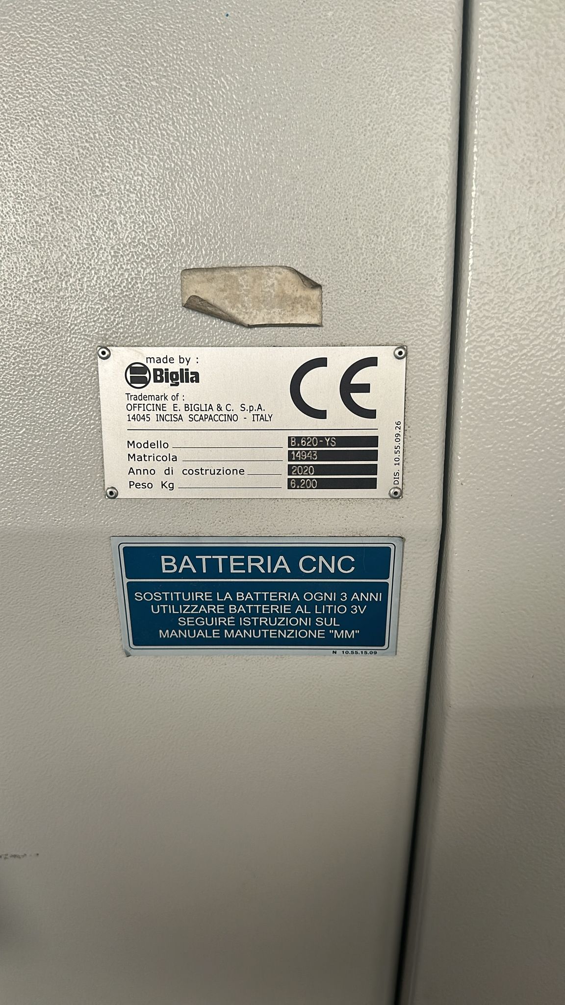 VENDO TORNIO CNC MARCA BIGLIA MOD. B620 YS  in vendita - foto 4