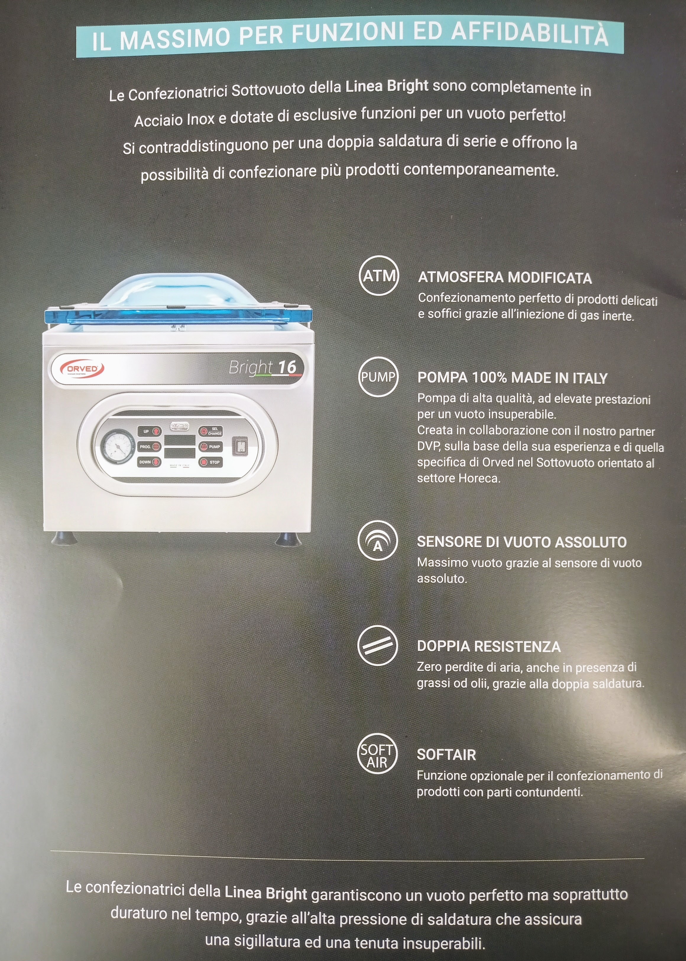 Sottovuoto a campana Orved inox PARI AL NUOVO in vendita - foto 7