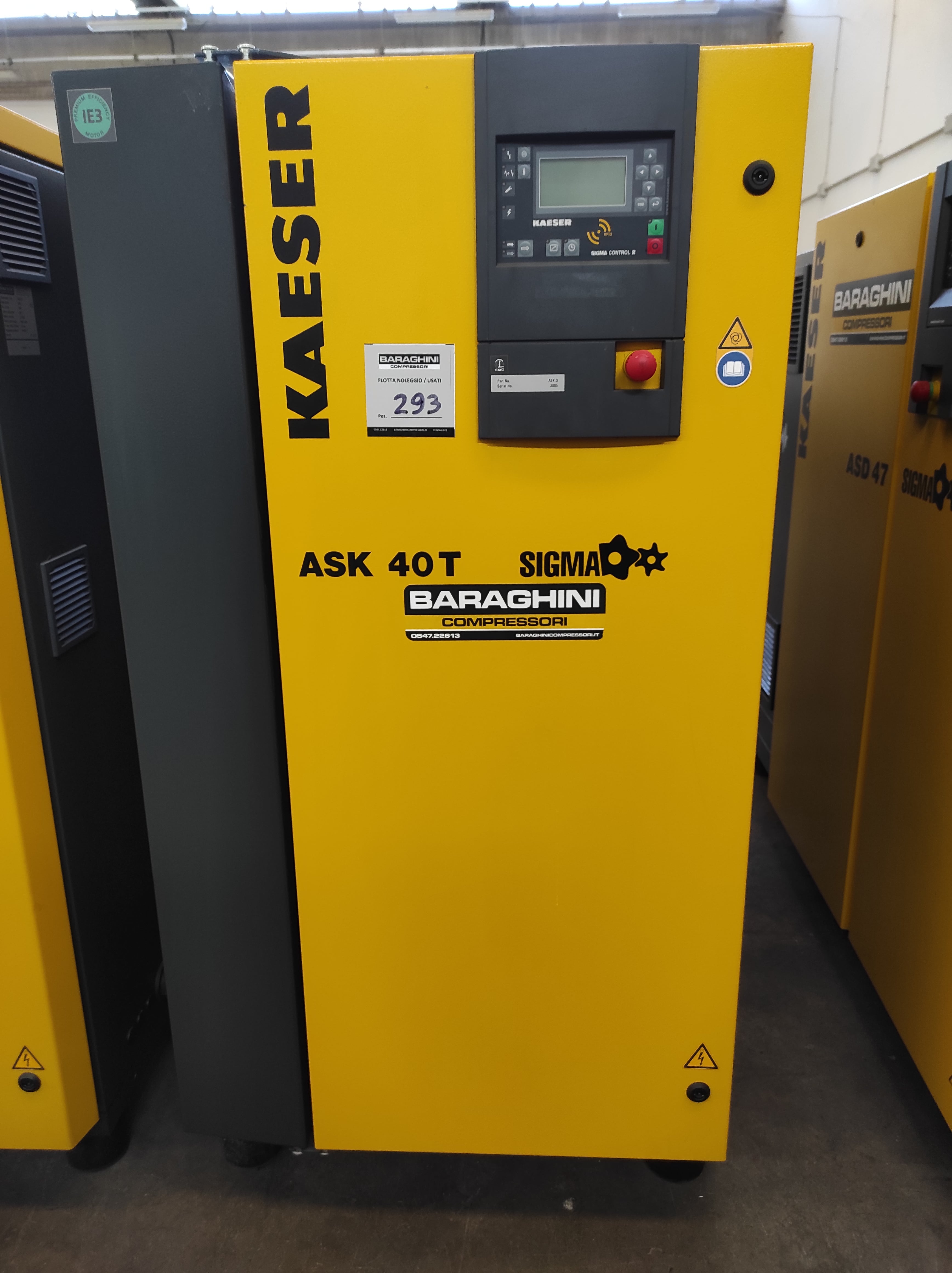 COMPRESSORE A VITE KAESER ASK40 T SC2 - 22KW in vendita - foto 5