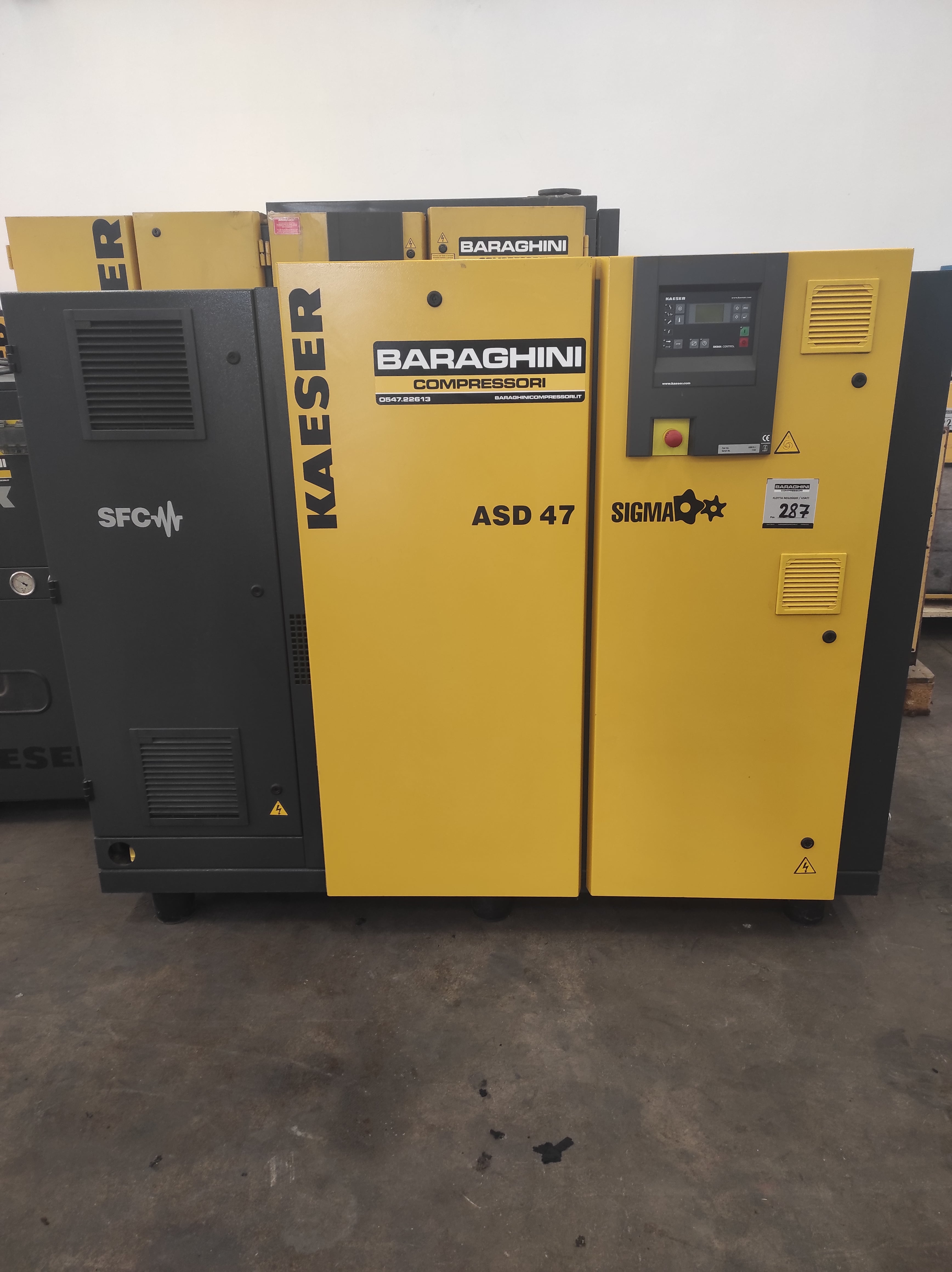 Compressore a vite Kaeser ASD47 SFC - 25KW a Inverter in vendita - foto 1