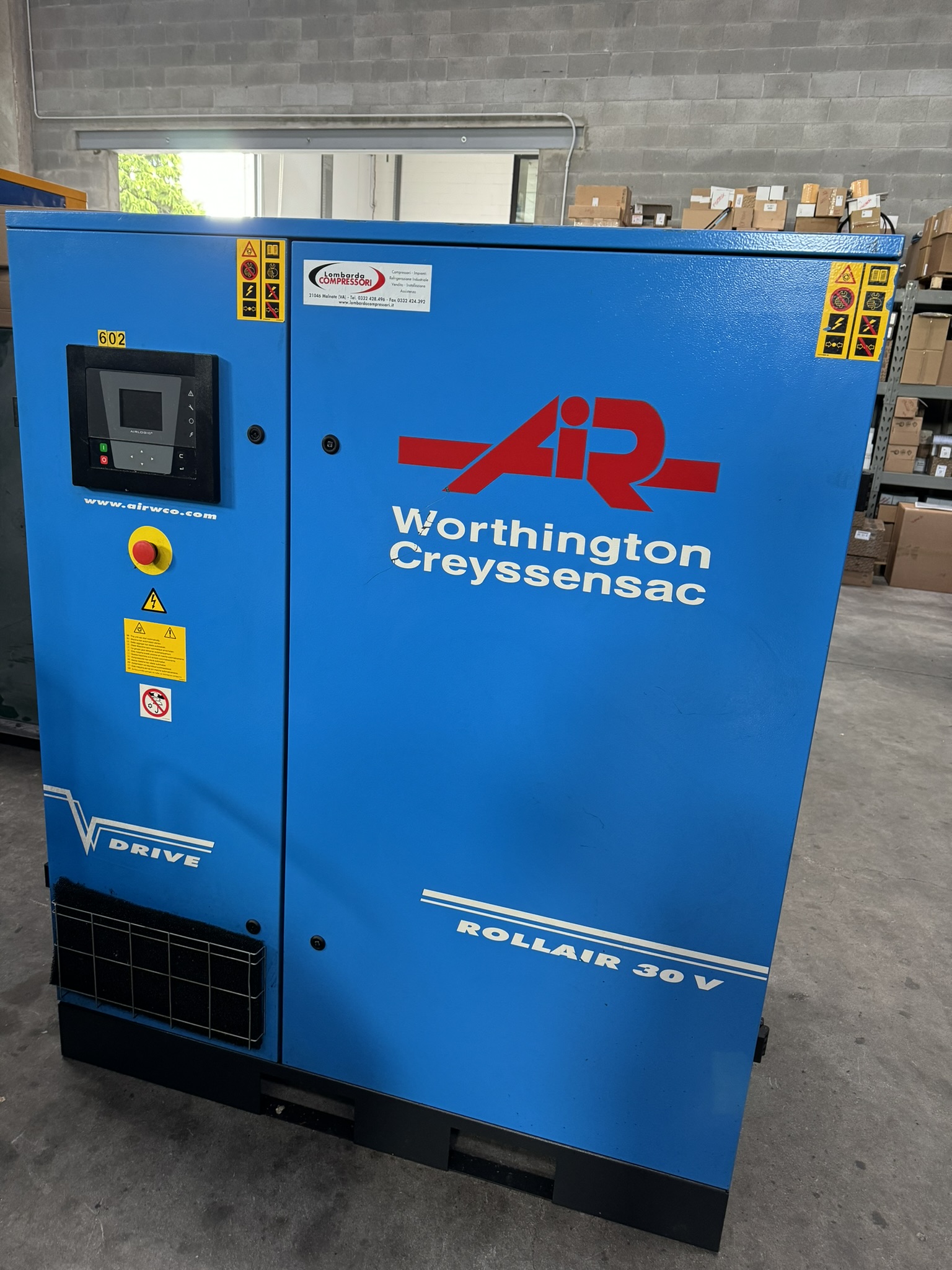 Compressore usato Worthington V30 Inverter 22 kw  in vendita - foto 1