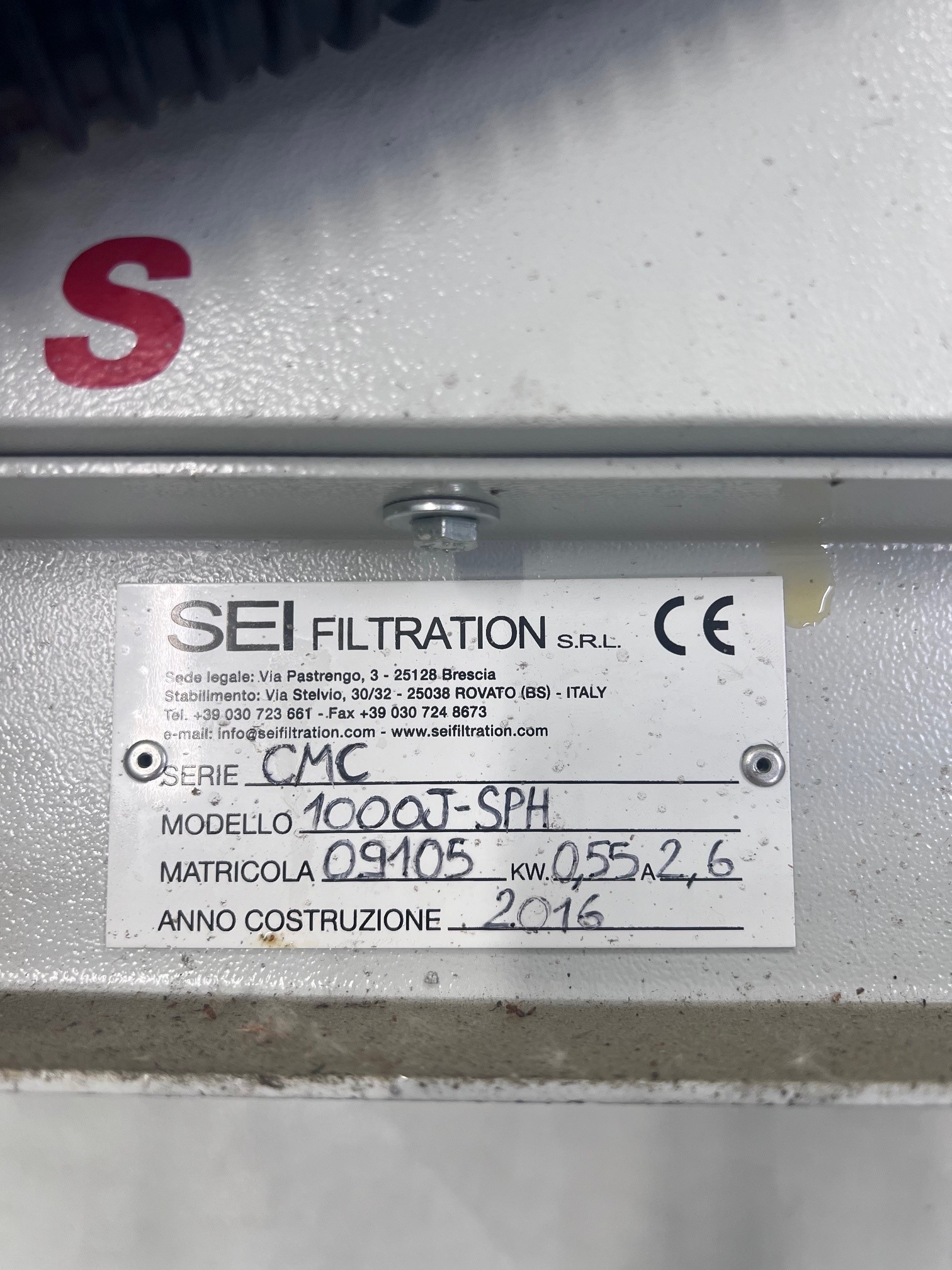 Filtro completo SEI FILTRATION modello 1000J-SPH  in vendita - foto 3