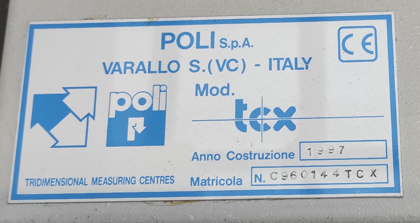 Macchina di Misura Poli TCX in vendita - foto 2
