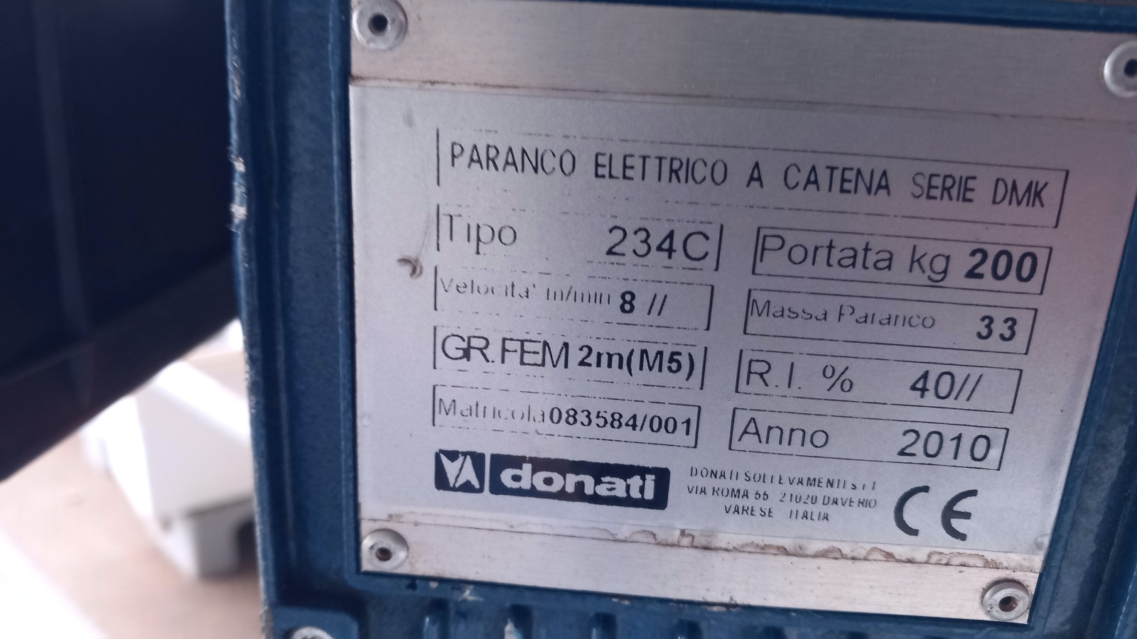 ELEVATORE A COLONNA – MANES (COD. MF-PR-ELE-83) in vendita - foto 7