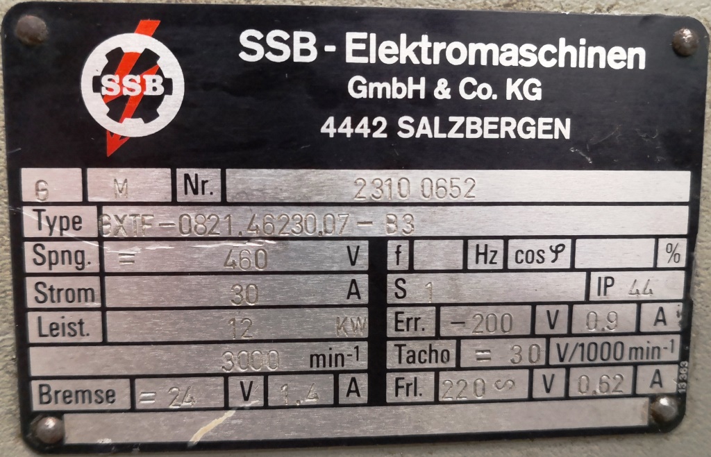 MOTORE ELETTRICO – SSB – MOD. GXTF (COD. RIC-MOT-27) in vendita - foto 3