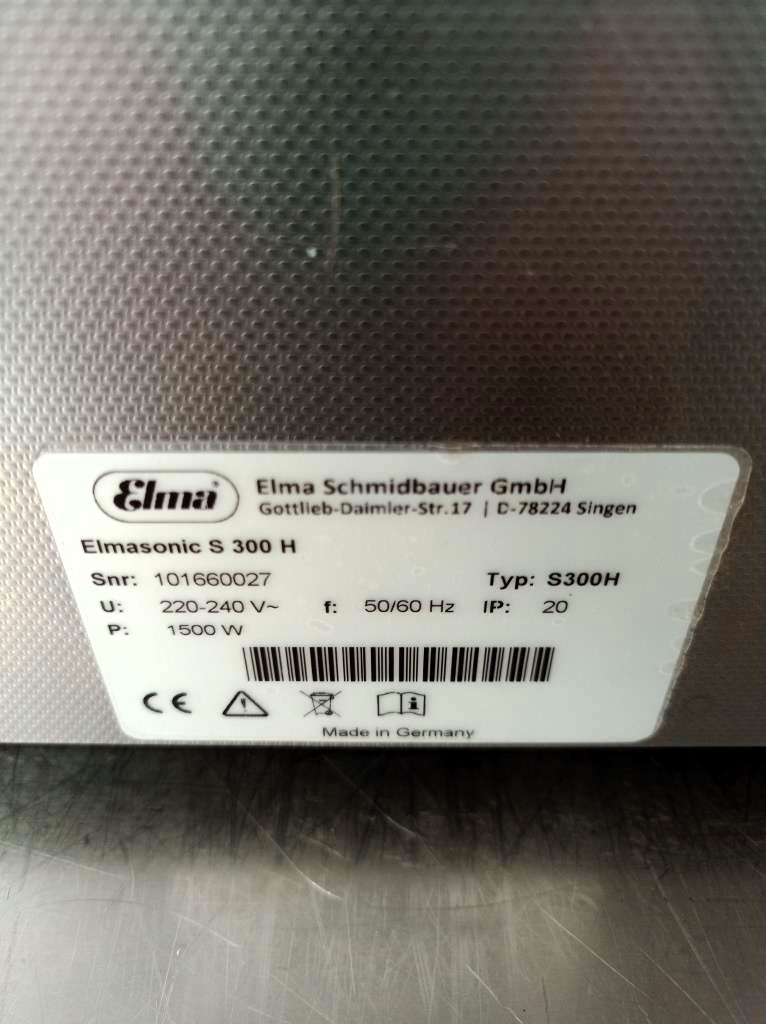 BAGNO DI PULIZIA AD ULTRASUONI - ELMA - S300H (BAG-10) in vendita - foto 5