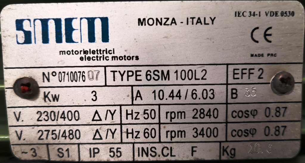 POMPA CHIMICA CENTRIFUGA –  (COD. MF-PR-POM-122) in vendita - foto 6