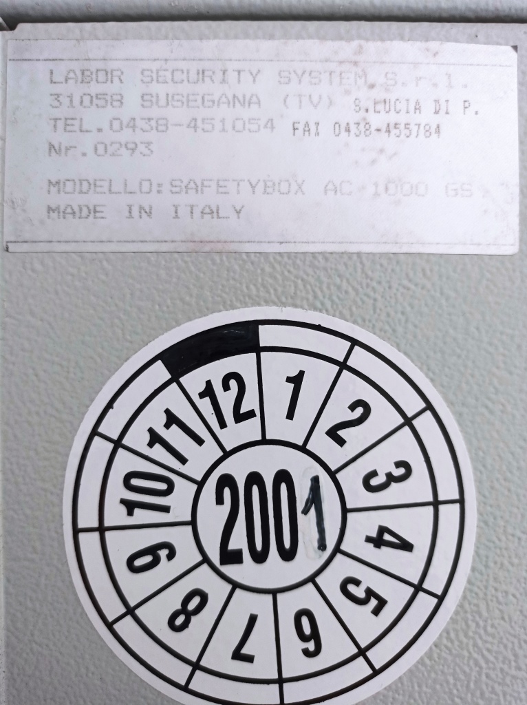 ARMADIO DI SICUREZZA – SAFETYBOX AC 100 GS (ARM-1) in vendita - foto 5