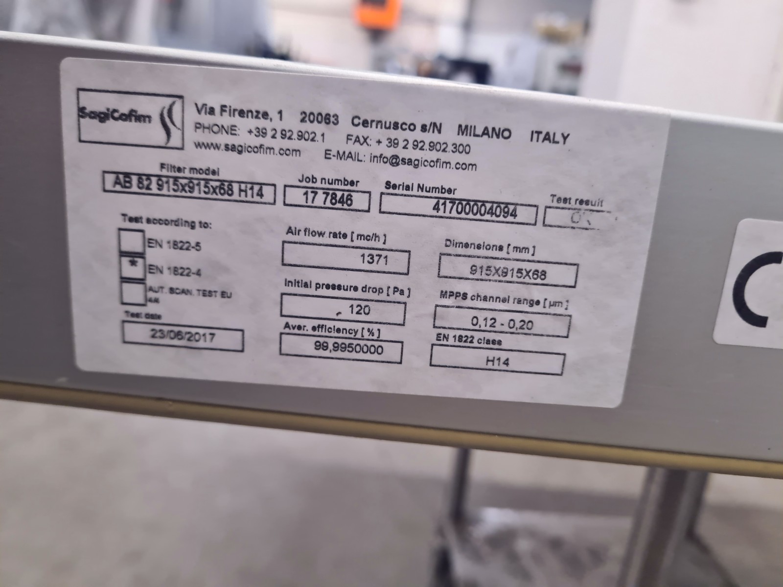 UNITÀ A FLUSSO D’ARIA LAMINARE – STERIL (IND-PR-LAF-17) in vendita - foto 8