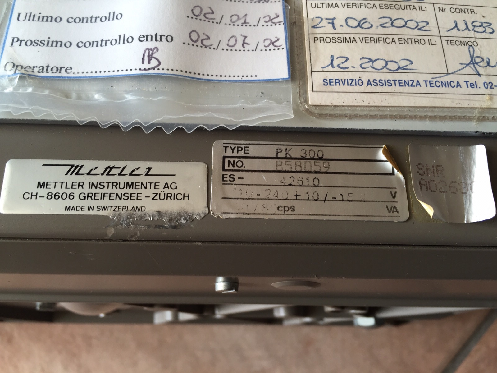 BILANCIA DA BANCO METTLER – MOD. PK300 (BIL-35) in vendita - foto 4