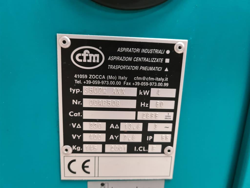 ASPIRATORE IND. SCARTI – CFM MOD.3507 WAXX (ASP-40) in vendita - foto 8