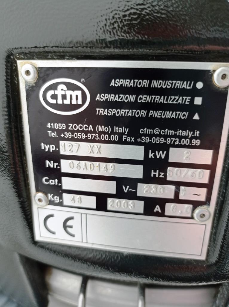 ASPIRATORE INDUSTRIALE PER POLVERI CFM 127 XX (ASP-56) in vendita - foto 5