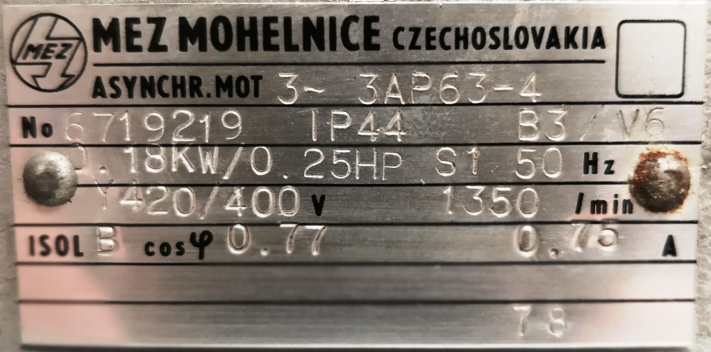 MOTORE – MEZ MOHELNICE  (COD. RIC-MOT-34) in vendita - foto 5