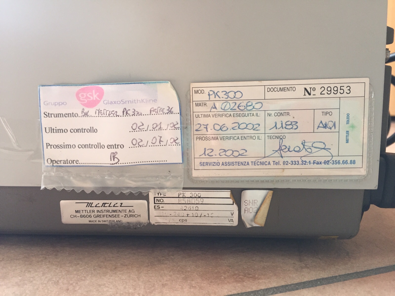 BILANCIA DA BANCO METTLER – MOD. PK300 (BIL-35) in vendita - foto 3