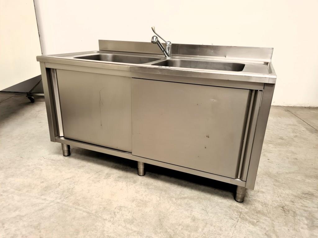 LAVELLO DA LABORATORIO IN ACCIAIO INOX(LAB-LAV-4) in vendita - foto 3