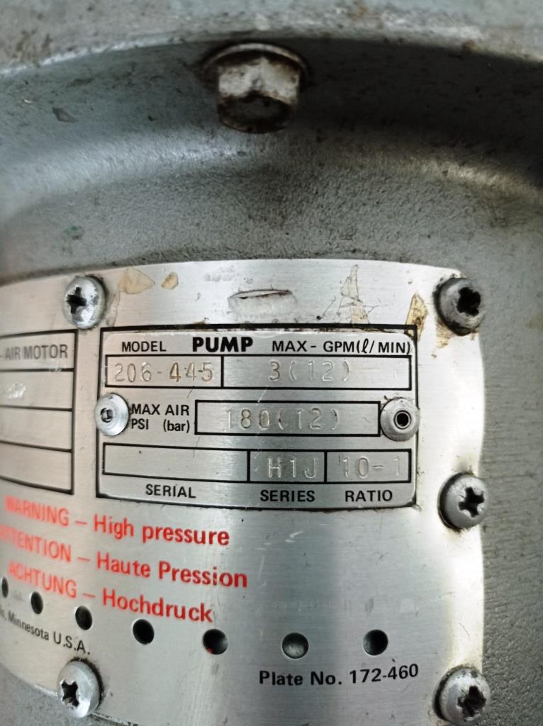 POMPA PER FUSTI – GRACO – MOD. HYDRA CLEAN (POM-126) in vendita - foto 5