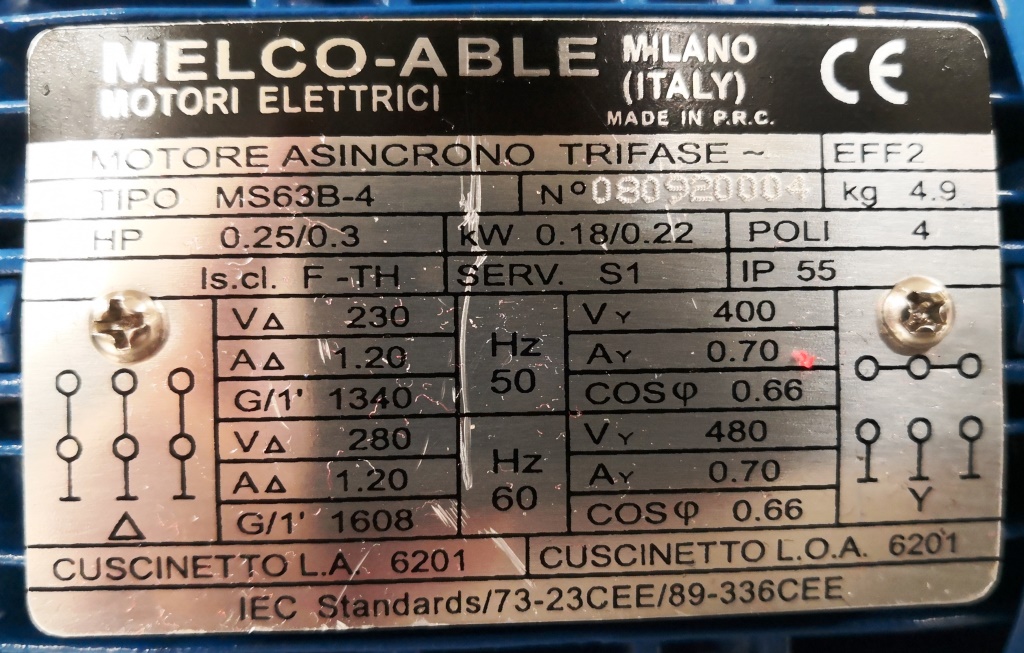 MOTORE CON RIDUTTORE – MOTOVARIO – NMRW 040 (MOT-42) in vendita - foto 4