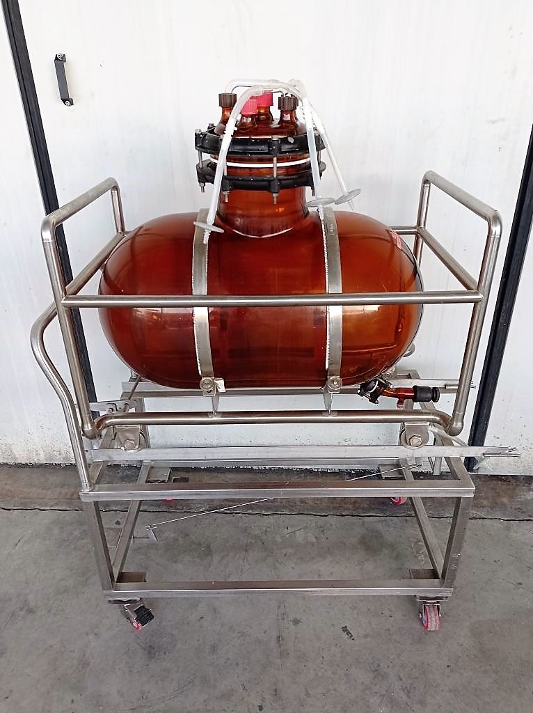 SERBATOIO IN VETRO CARRELLATO 100LT COD. MF-PR-SER-217 in vendita - foto 3