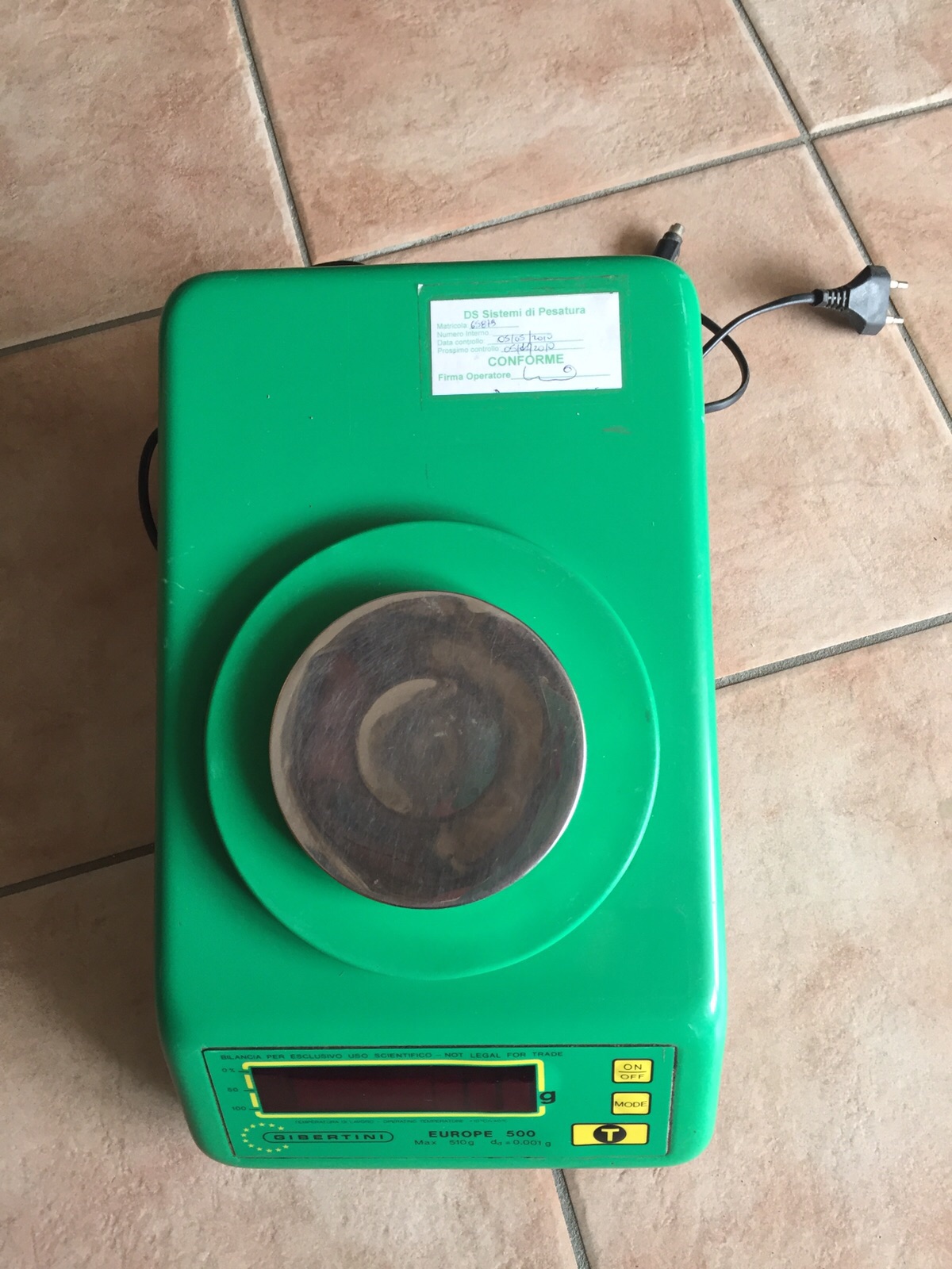 BILANCIA ELETTRICA BANCO GIBERTINI EUROPE 500 (BIL-37) in vendita - foto 3