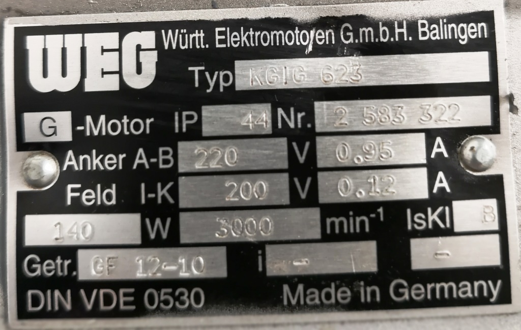 MOTORIDUTTORE – WEG  (COD. RIC-MOT-33) in vendita - foto 4