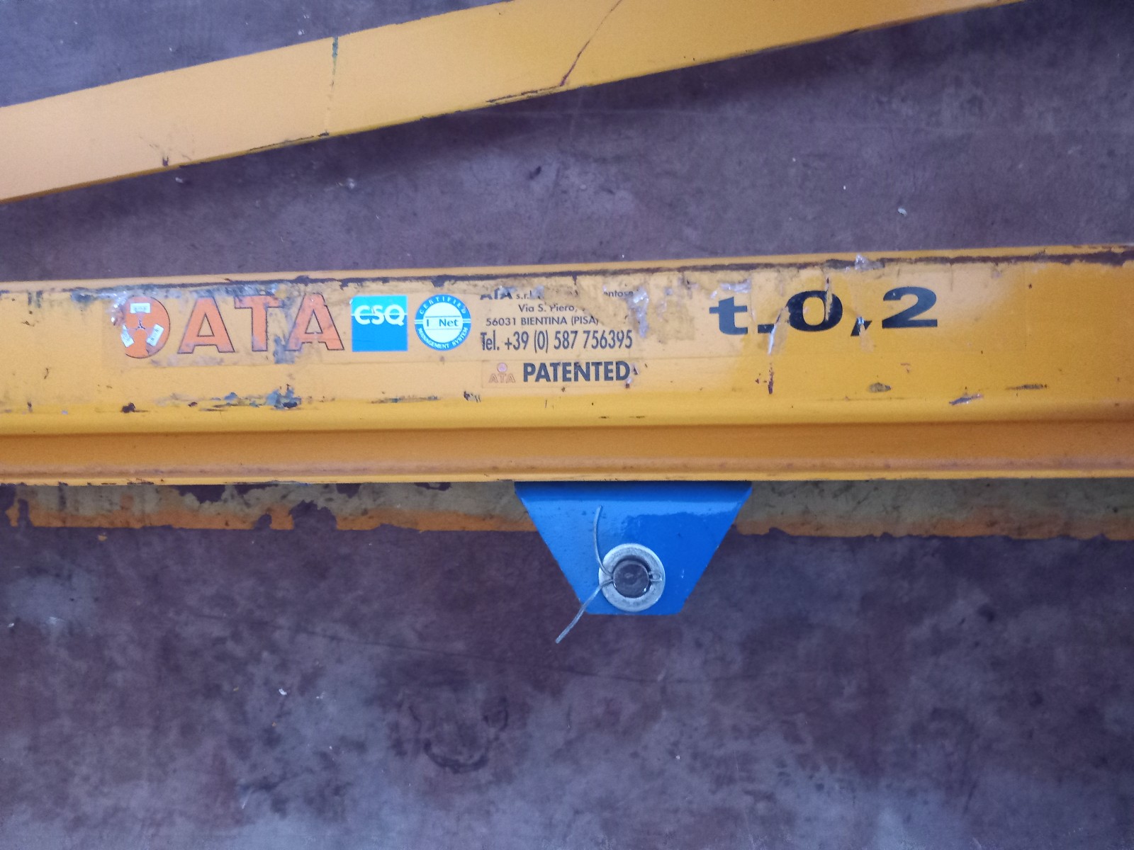 GRU A COLONNA CON BRACCIO IN TRAVE (COD. MF-PR-ELE-80) in vendita - foto 5