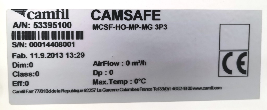 CONT.PORTAFILTRO SICUREZZA – CAMFIL – CAMSAFE (FIL-12) in vendita - foto 6
