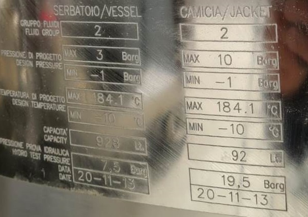 DISSOLUTORE INCAMICIATO TECNINOX 928 LT (SER-211) in vendita - foto 8