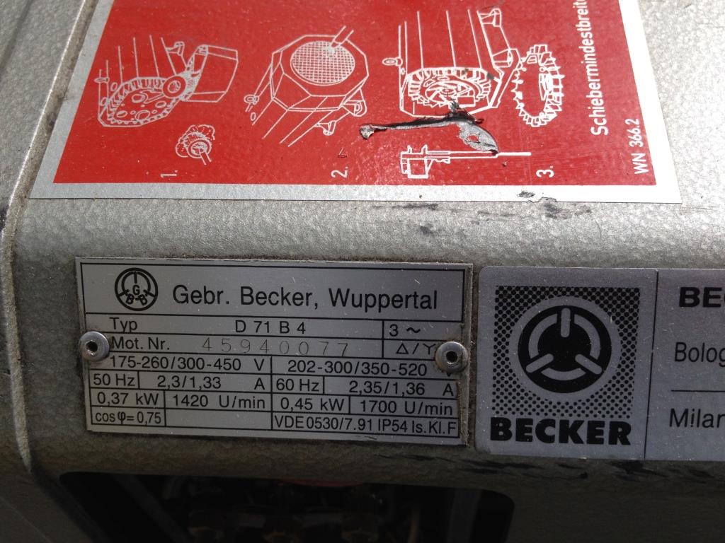 POMPA  VUOTO – BECKER MOD. VT.3.10 D71B4 (COD. POM-29) in vendita - foto 3