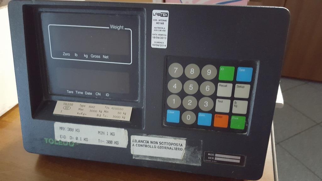 SIST. PESATURA TOLEDO SCALE - 8142 - 8522A (LAB-BIL-11) in vendita - foto 1