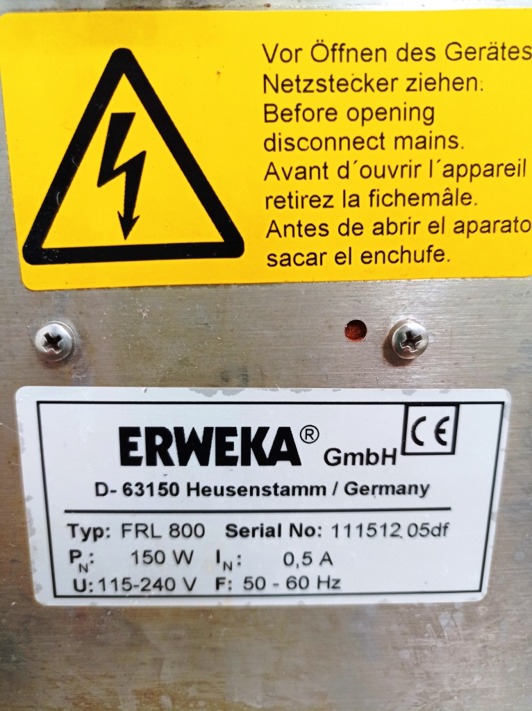 DISSOLUTORE OFFLINE - ERWEKA DT800LH - FRL800 (COMP-18) in vendita - foto 9