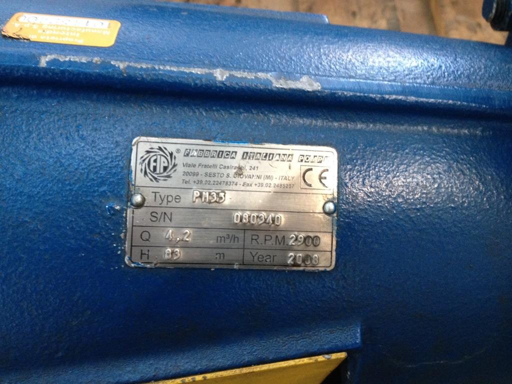 POMPA CENTRIFUGA FABBRICA ITALIANA POMPE – PM35(POM-35) in vendita - foto 3