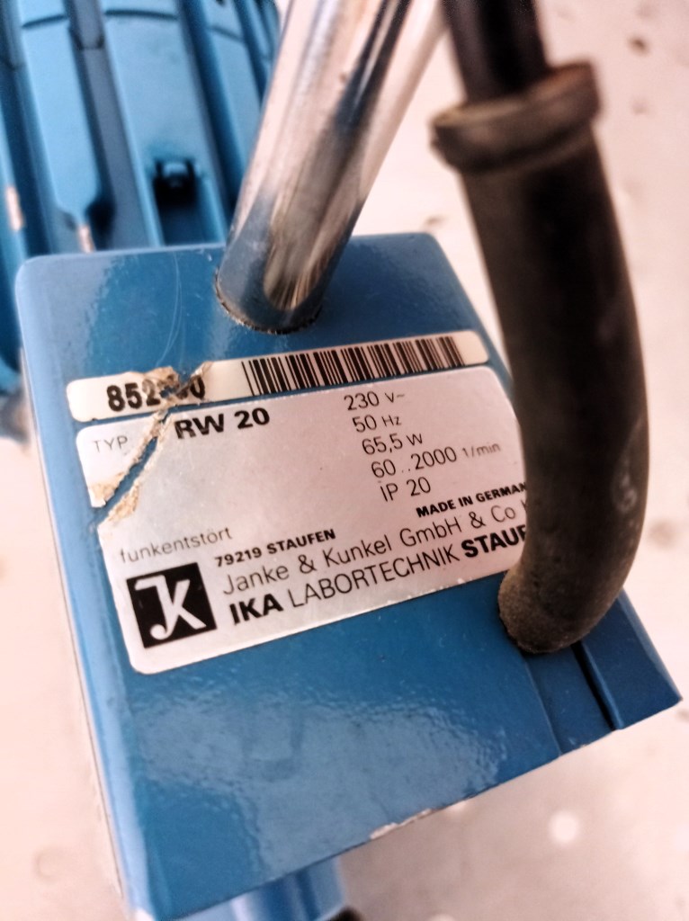 MISCELATORE AD IMMERSIONE – IKA – MOD. RW20 (MSC-4) in vendita - foto 3