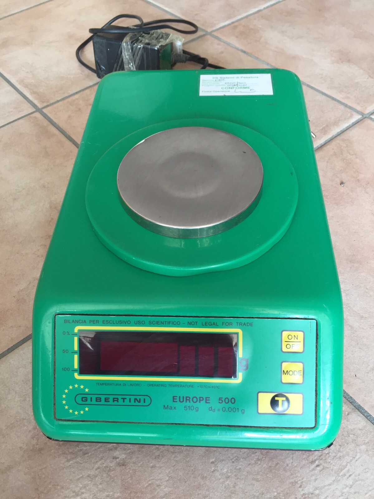 BILANCIA ELETTRICA BANCO GIBERTINI EUROPE 500 (BIL-37) in vendita - foto 1