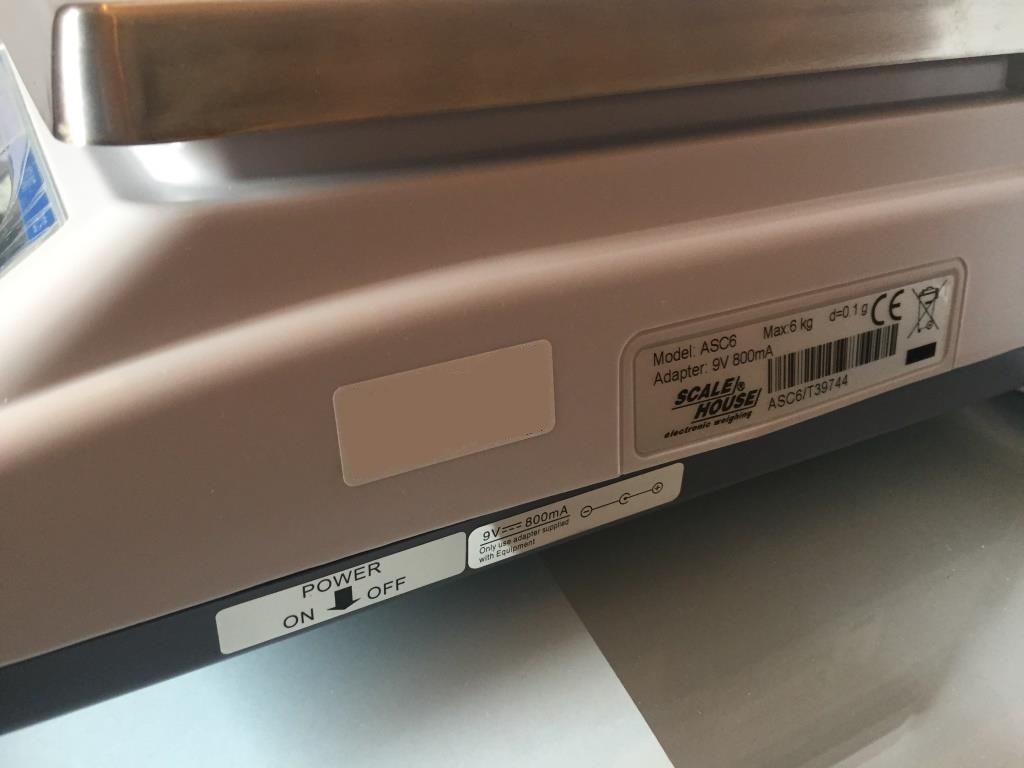 BILANCIA CONTAPEZZI SCALE HOUSE – MOD. ASC6 (LAB-BIL-9) in vendita - foto 4