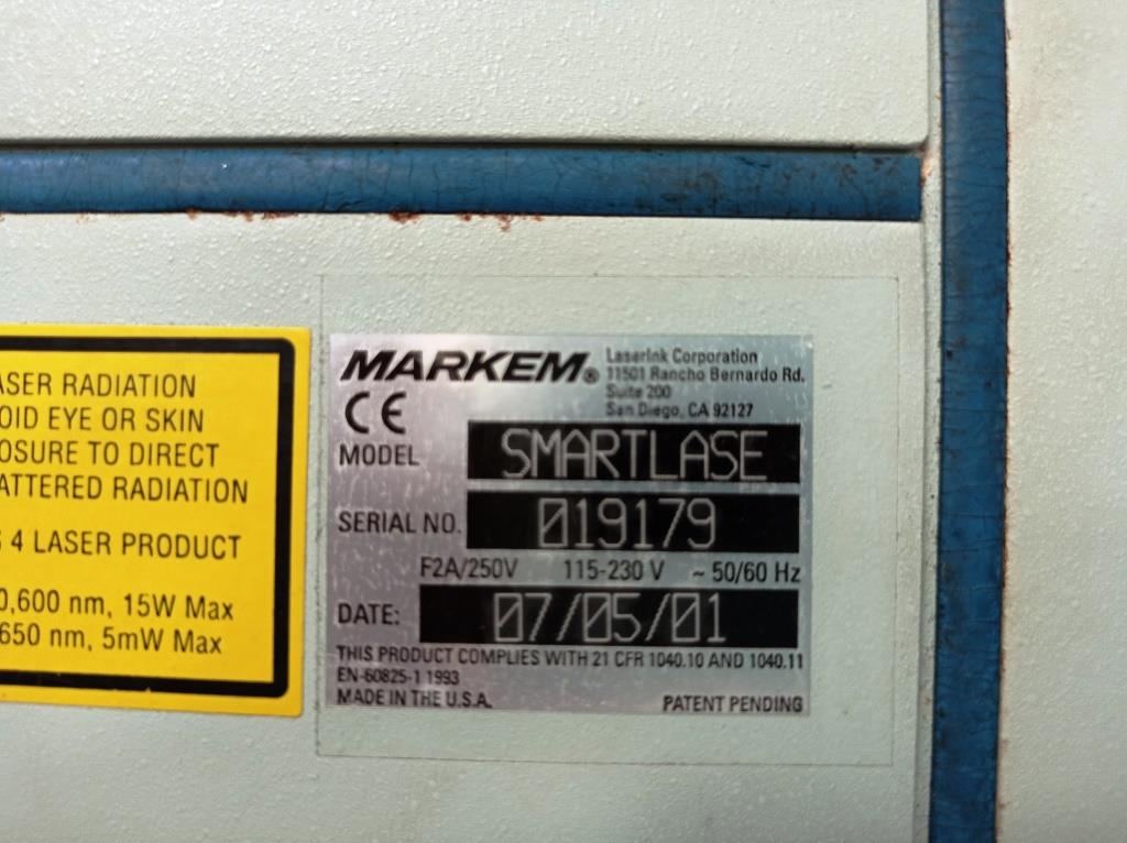 CODIFICATORE LASER – MARKEM – MOD. SMARTLASE 1 (STA-54) in vendita - foto 7