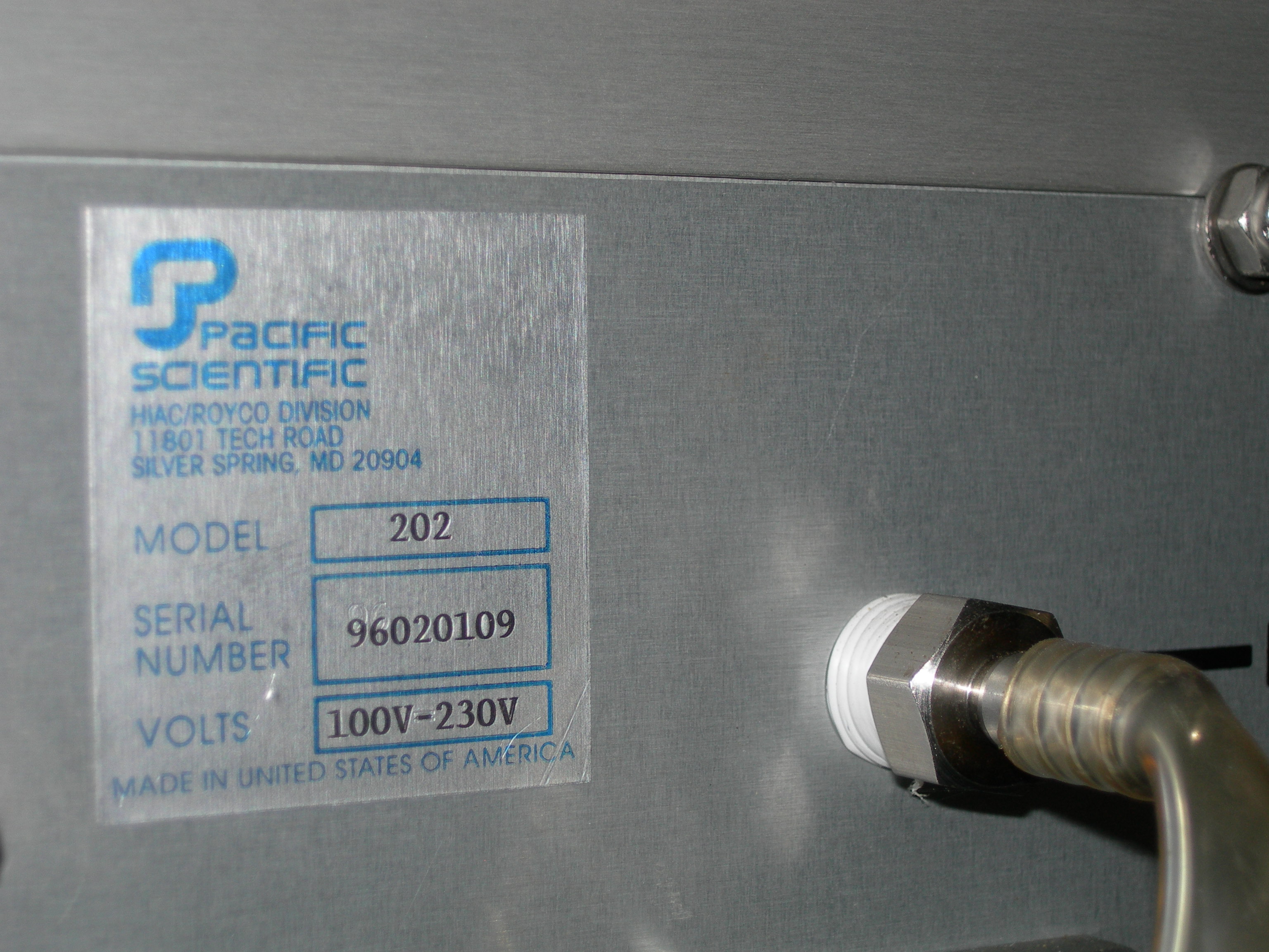 POMPA VUOTO RIPARTITRICE – PACIFIC SCIENTIFIC (POM-10) in vendita - foto 3