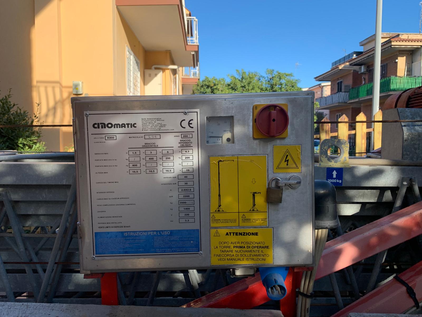 GRU CINOMATIC K800 ANNO 2003 in vendita - foto 2