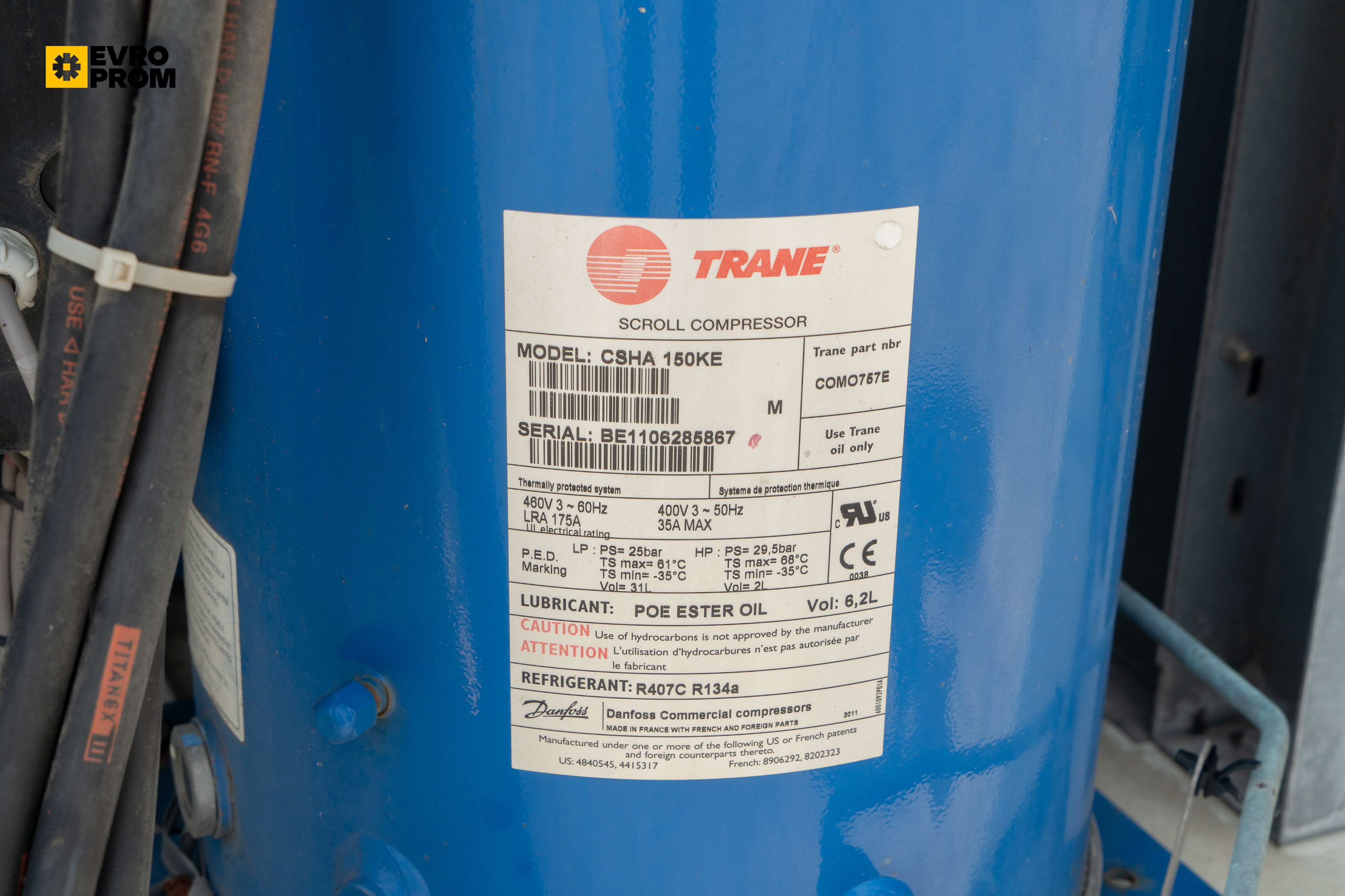 Chiller Trane ECGAN600 | 161 kW | Usato | Garanzia in vendita - foto 10
