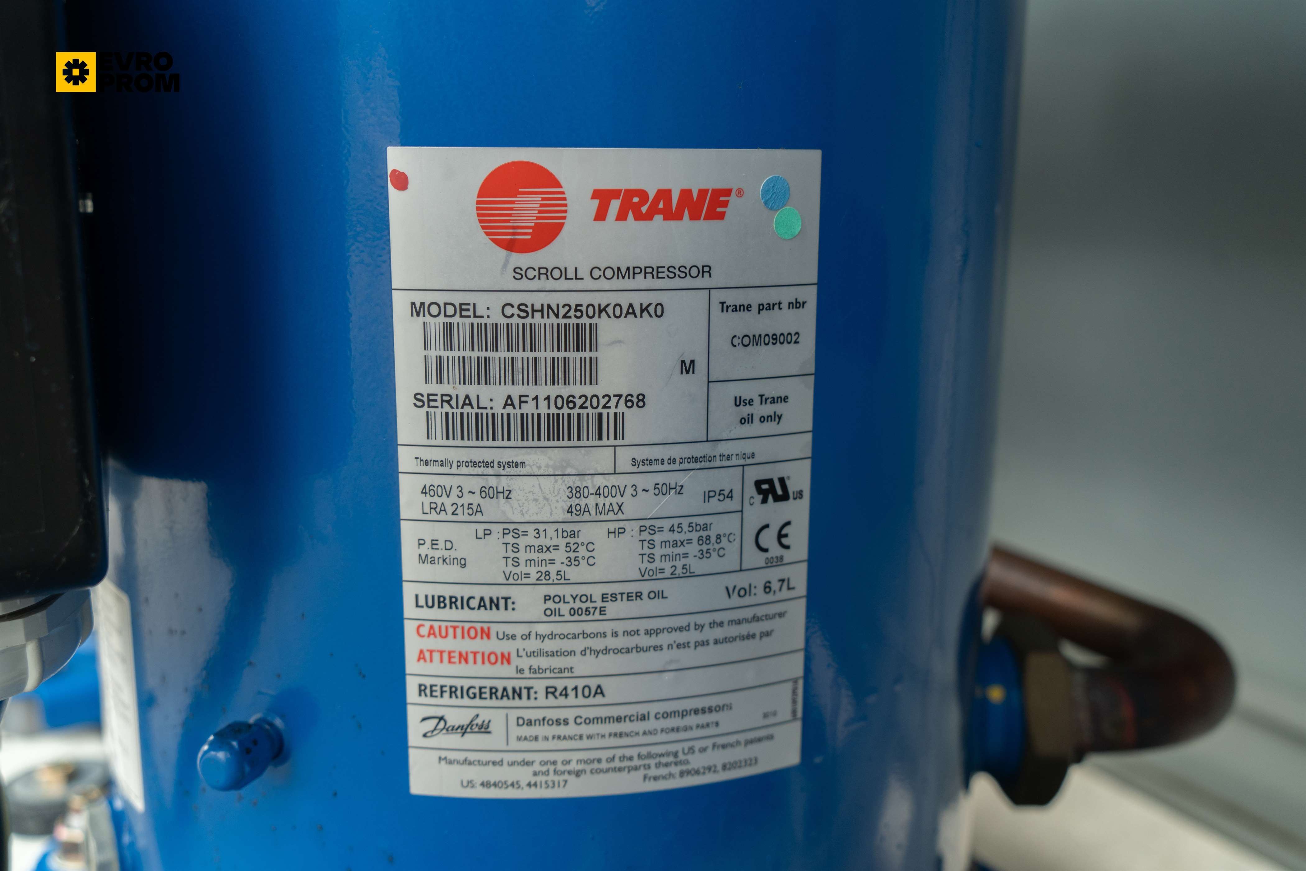 Water cooled chiller Trane | 251 kW | Usato | Garanzia in vendita - foto 10
