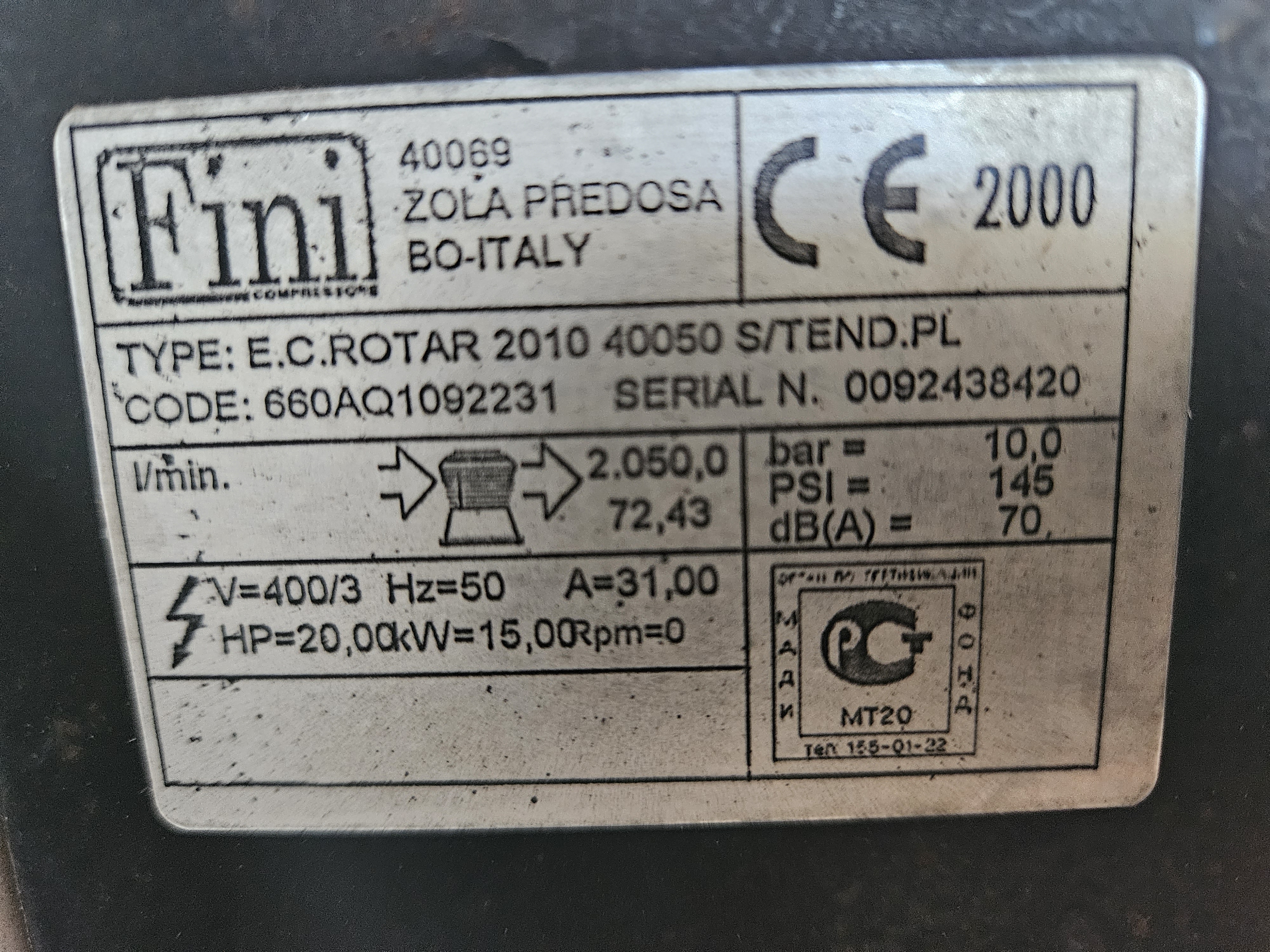 Compressore Fini Rotar in vendita - foto 2