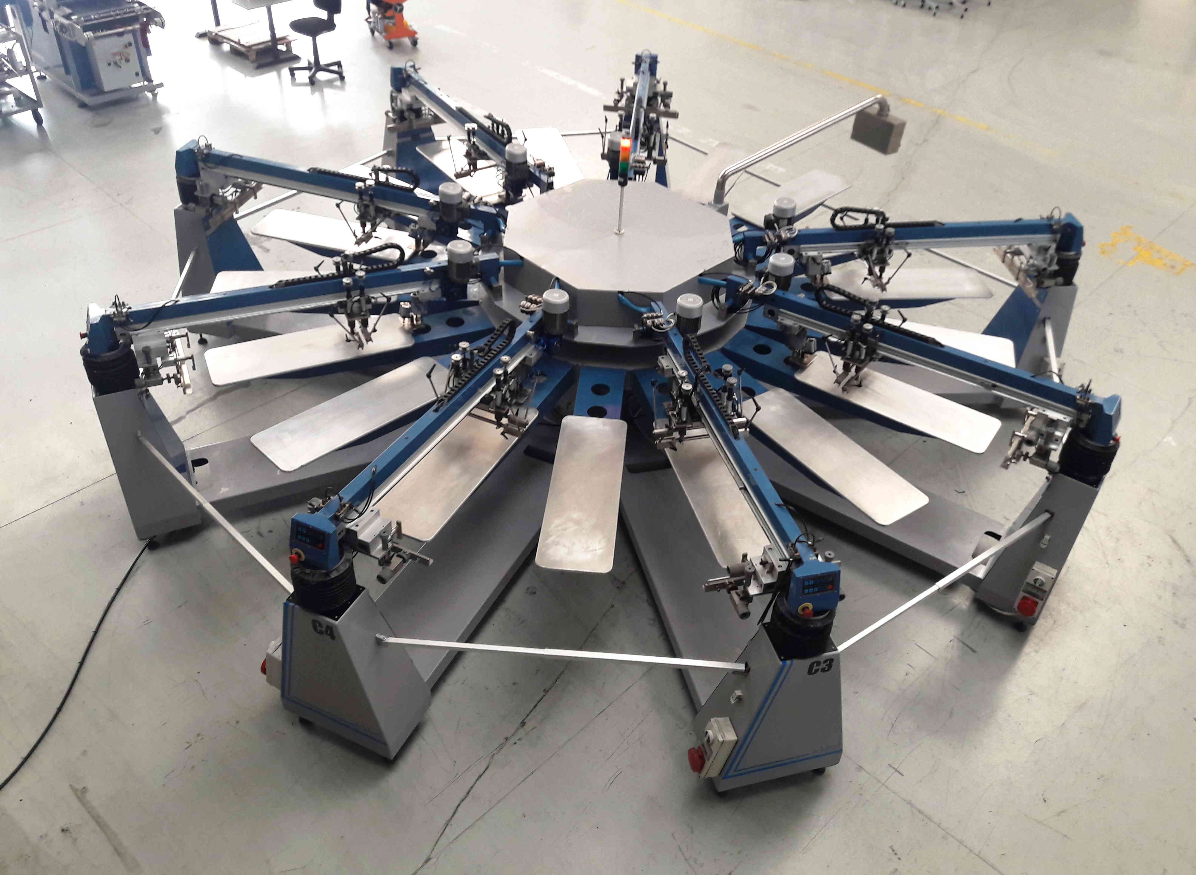 macchina da stampa serigrafica tekind 8 colori in vendita - foto 7