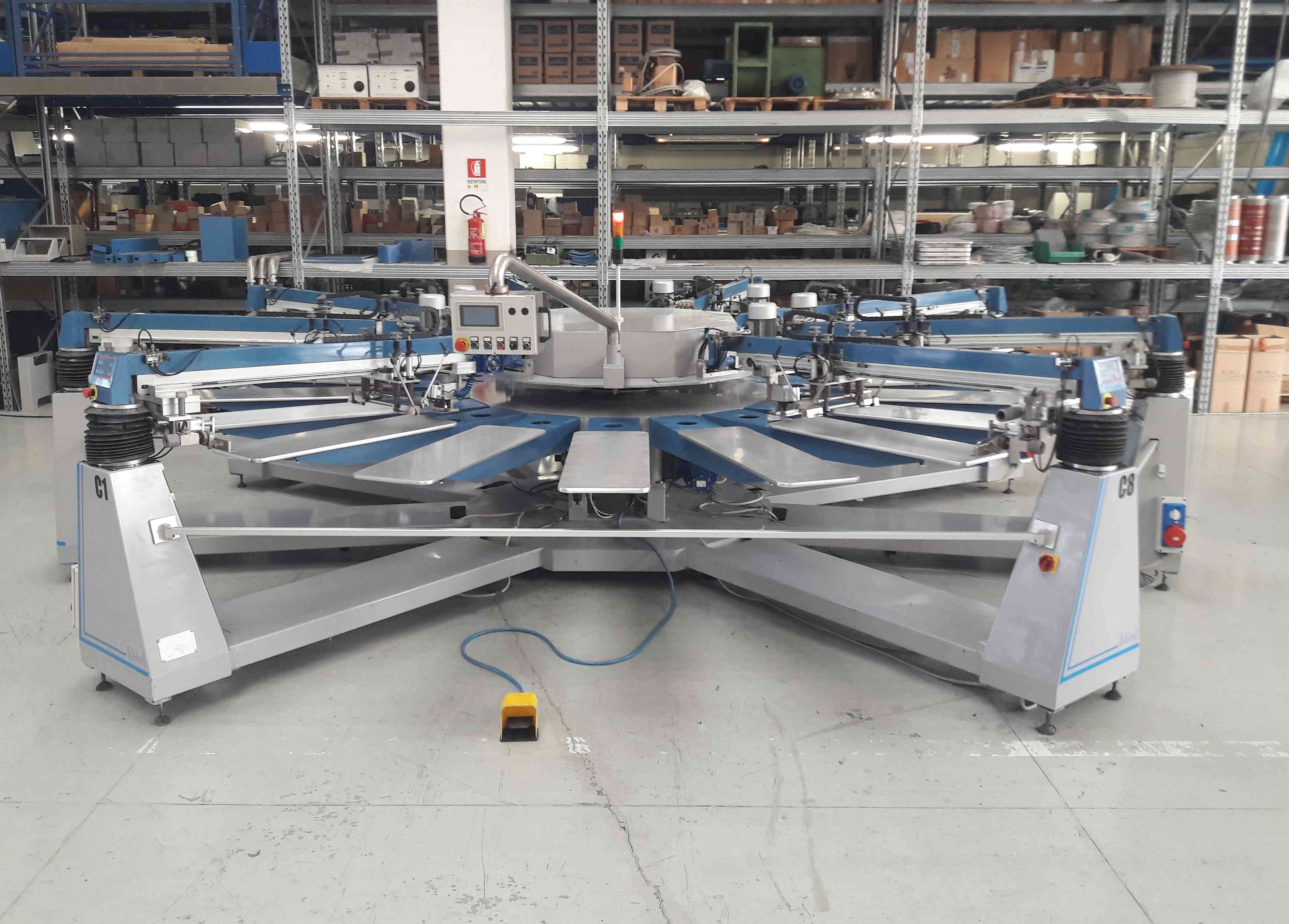 macchina da stampa serigrafica tekind 8 colori in vendita - foto 5