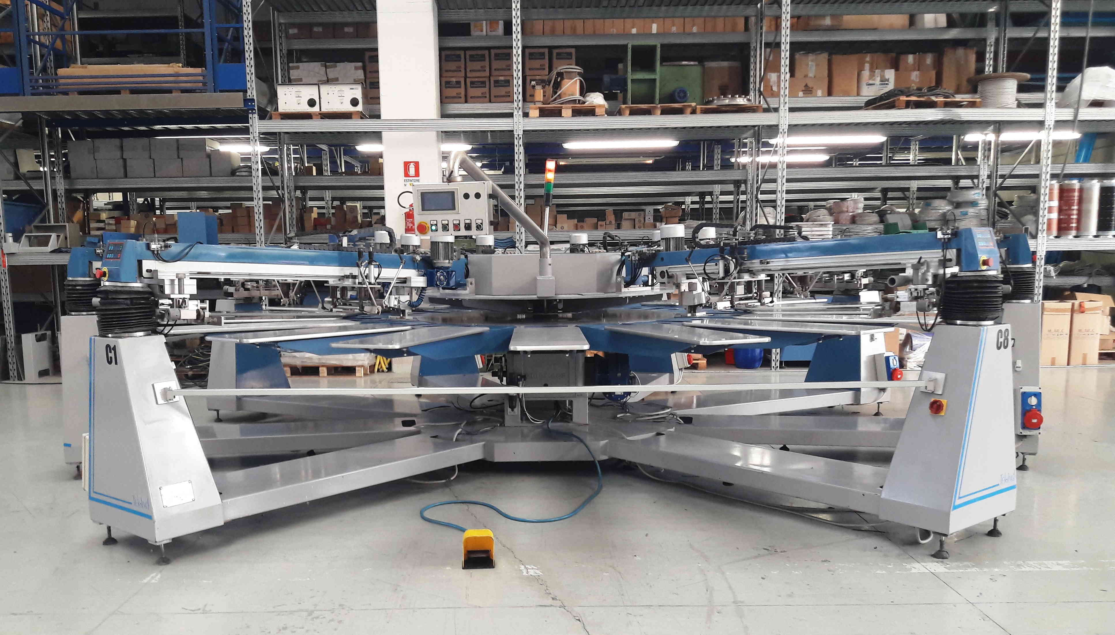macchina da stampa serigrafica tekind 8 colori in vendita - foto 4