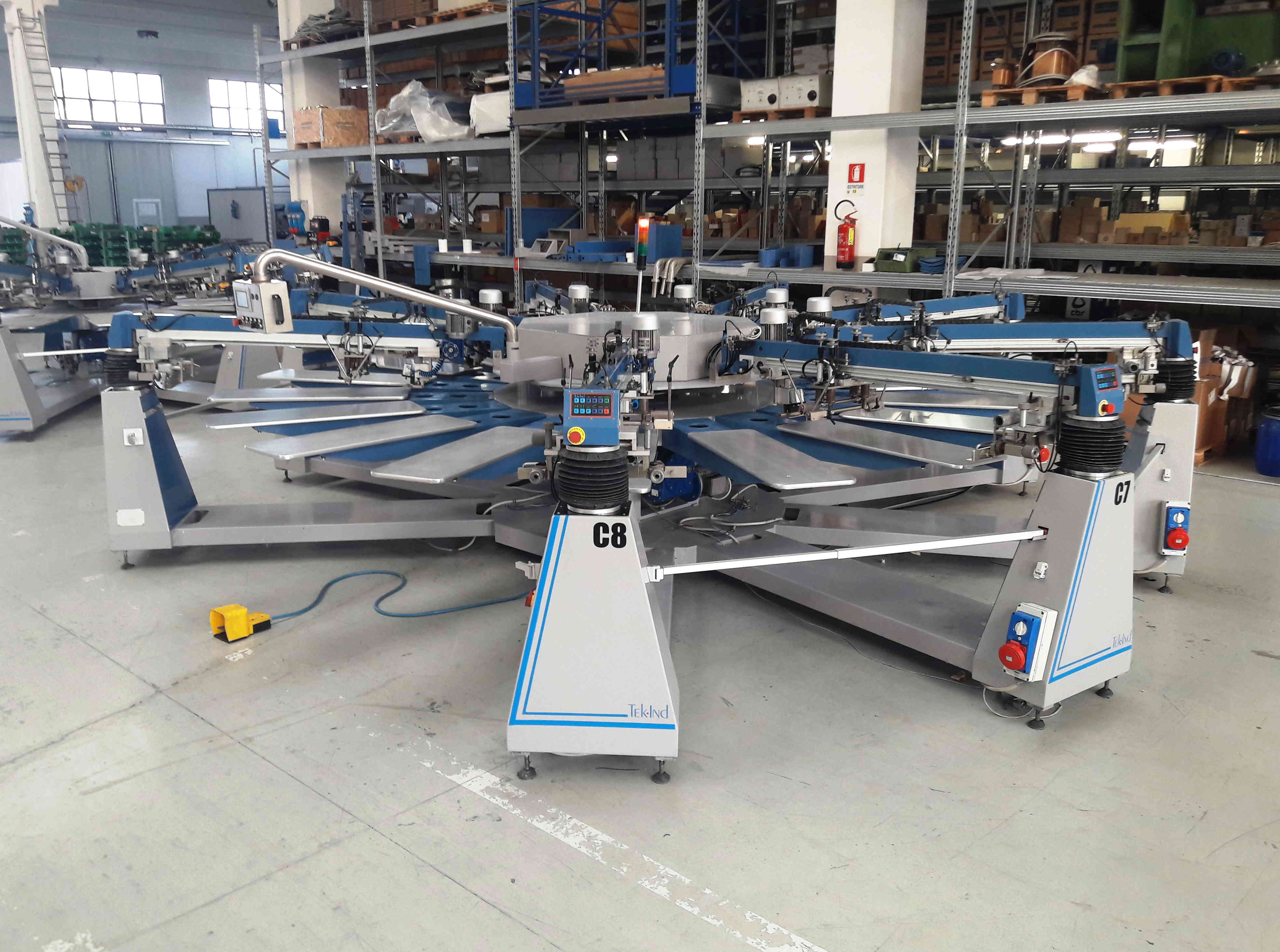 macchina da stampa serigrafica tekind 8 colori in vendita - foto 6