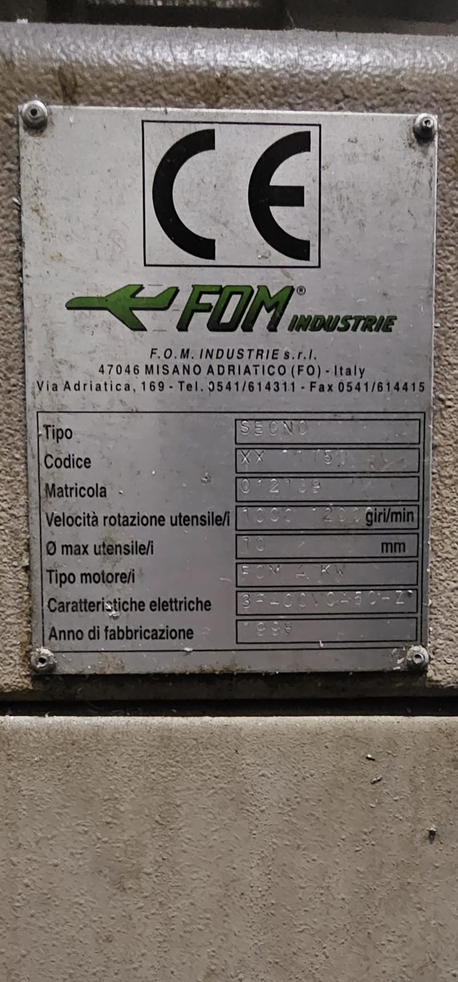 centro di lavoro FOM industrie mod. segno in vendita - foto 3