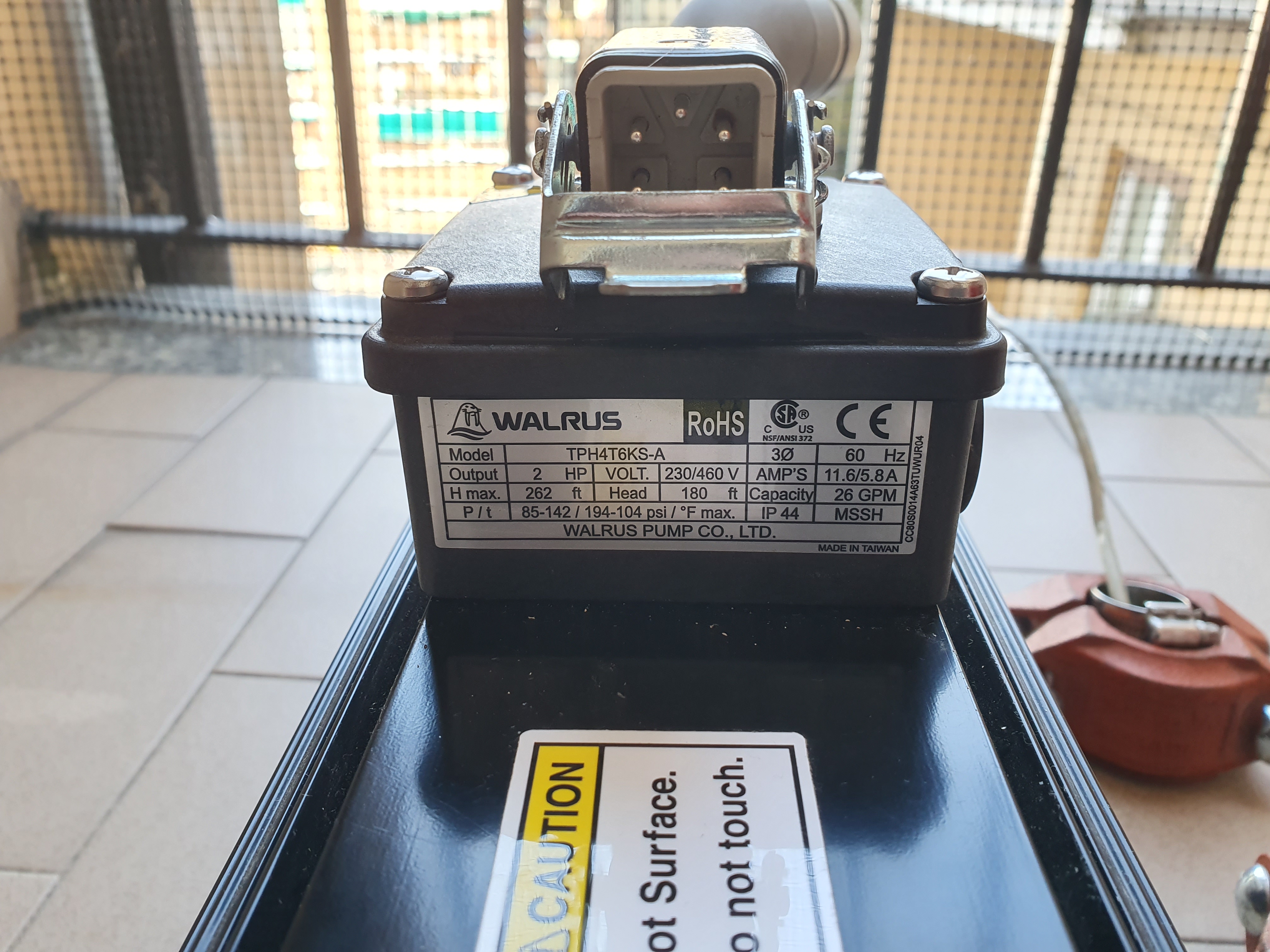  Pompa Walrus TPH4T6KS-A, 2HP 230/460V 26GPM u in vendita - foto 2