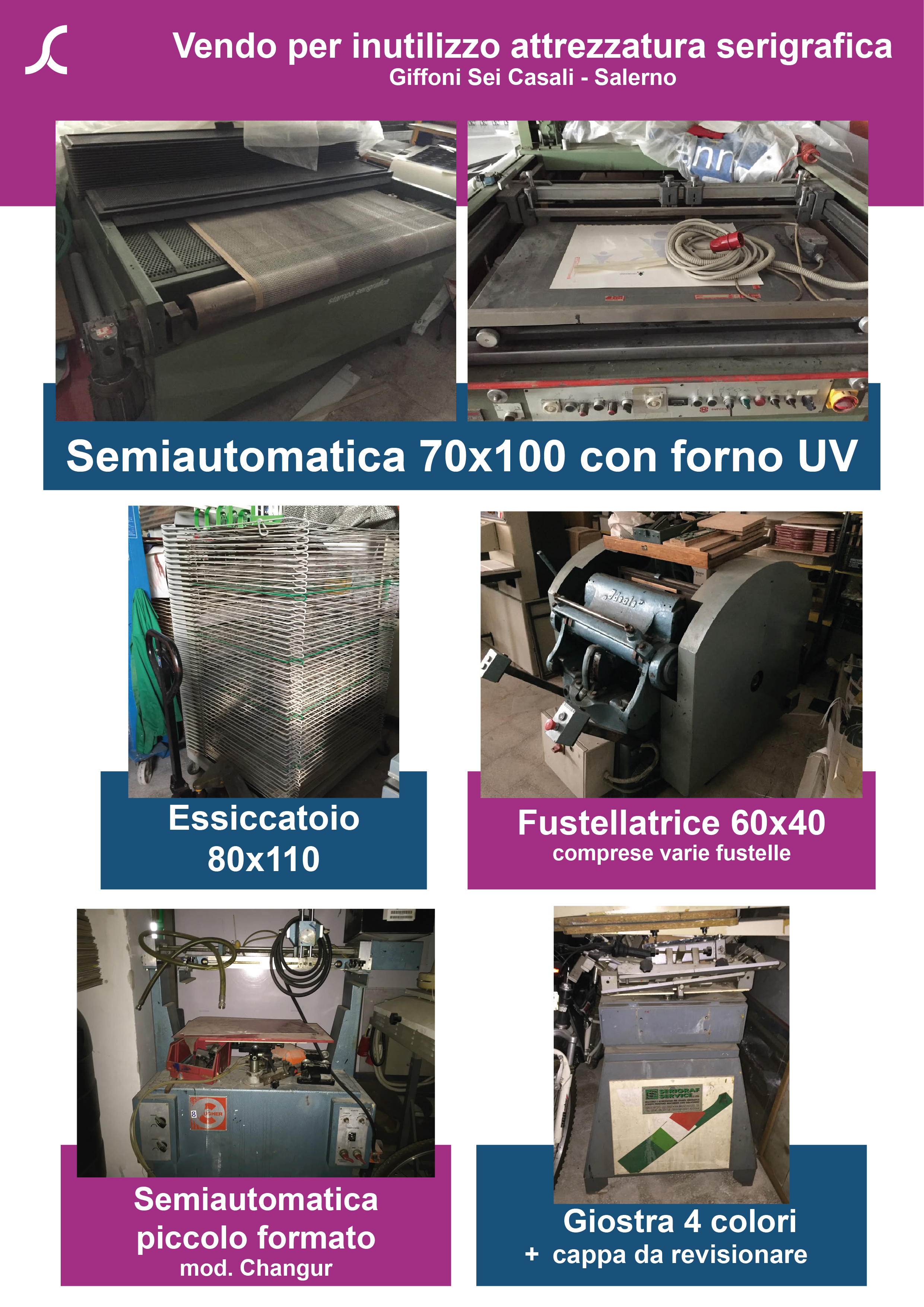 Attrezzatura Serigrafia completa in vendita - foto 1